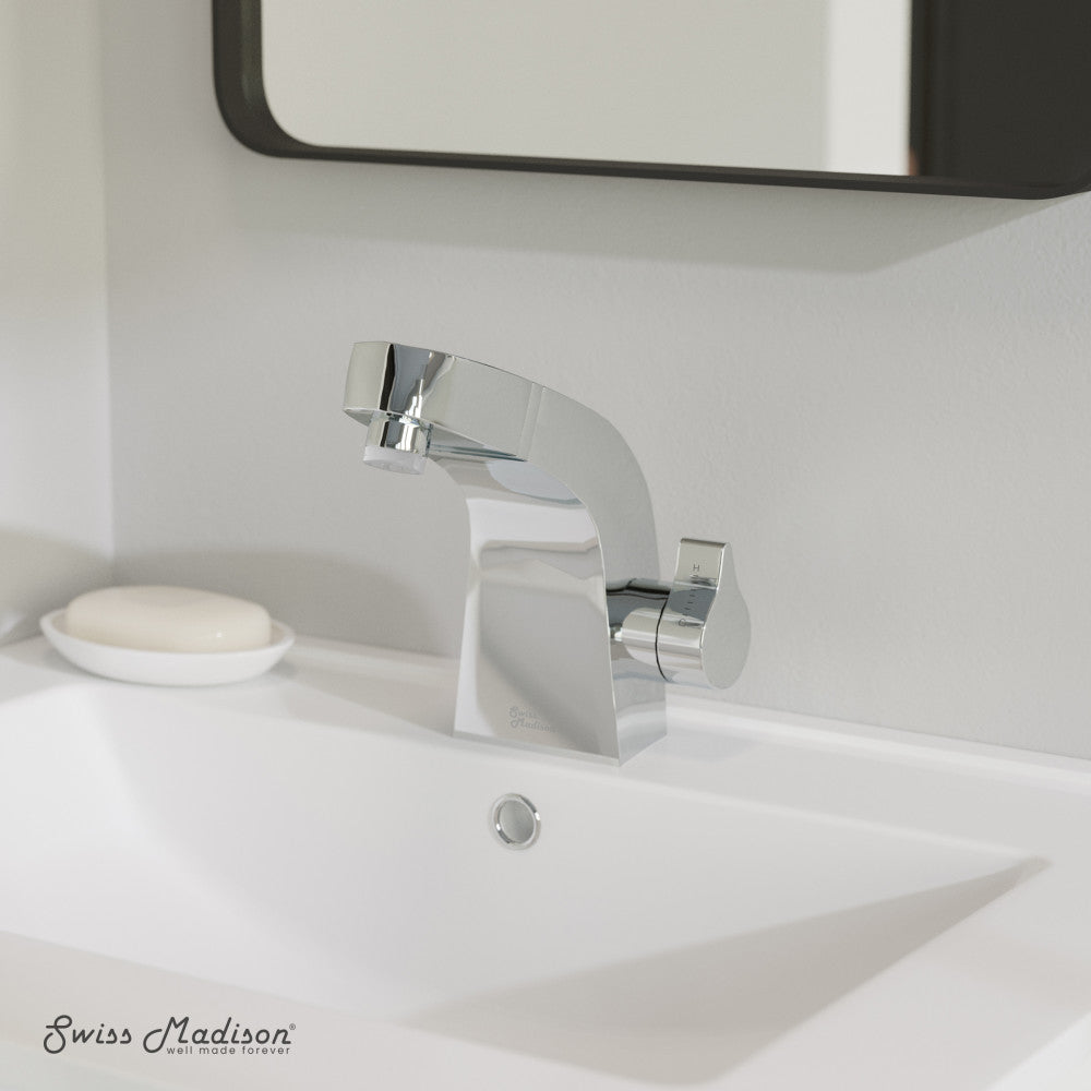 Swiss Madison Virage 7 Single Handle, Bathroom Faucet in Chrome