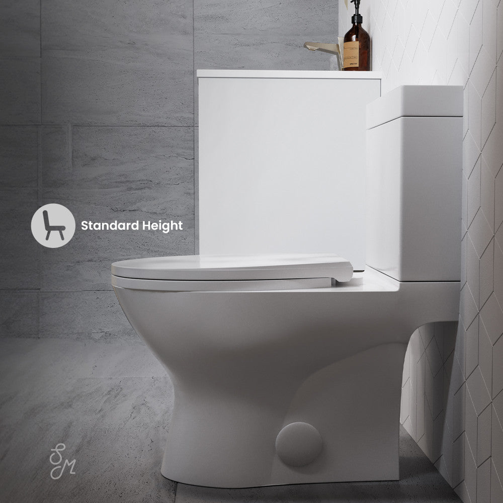 Swiss Madison Cache Two-Piece Elongated Toilet Dual-Flush 1.1/1.6 gpf