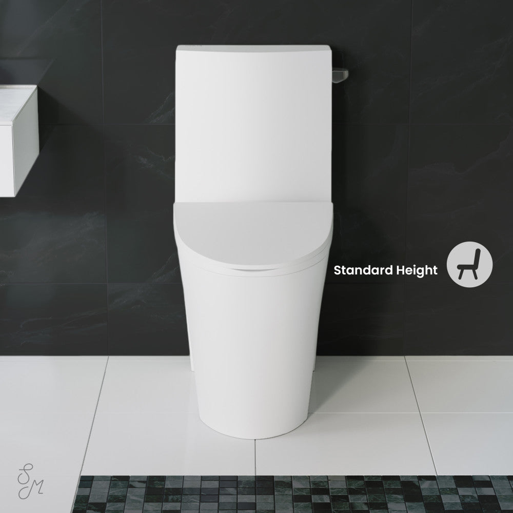 Swiss Madison St. Tropez One Piece Elongated Toilet Right Side Flush 1.28 gpf
