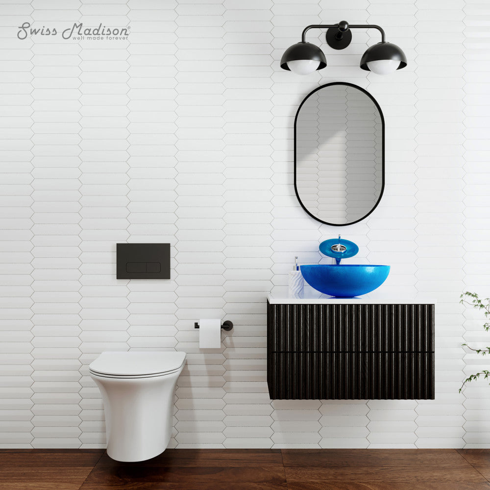 Swiss Madison Cascade Wall-Hung Elongated Toilet Bowl