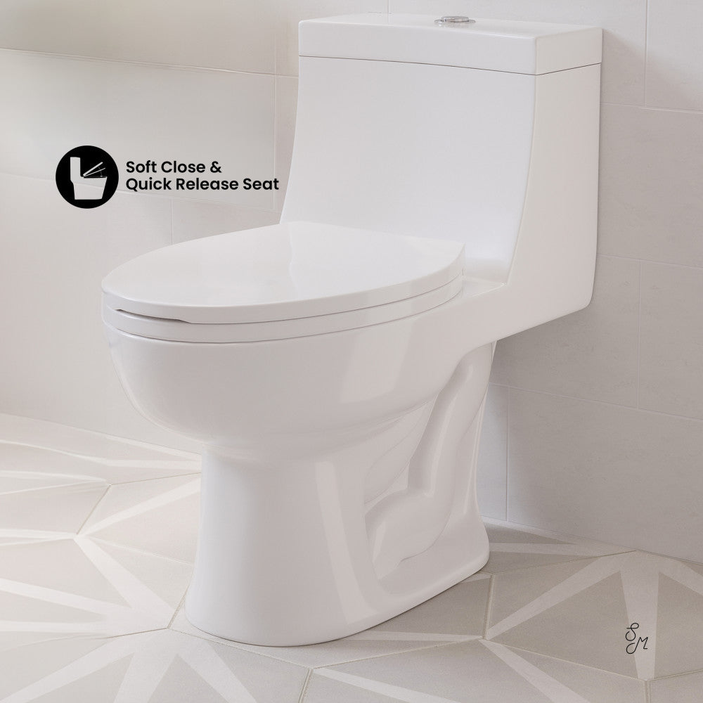 Swiss Madison Avallon One-Piece Elongated Dual Flush-Toilet 1.1/1.6 gpf