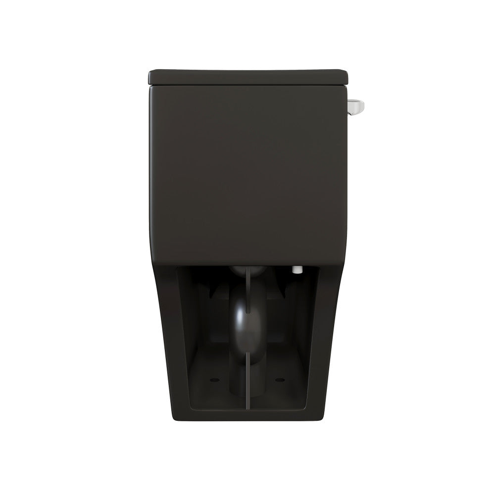 Swiss Madison Dreux One-Piece 12" Rough-in 1.28 GPF Left Flush Elongated Toilet in Matte Black