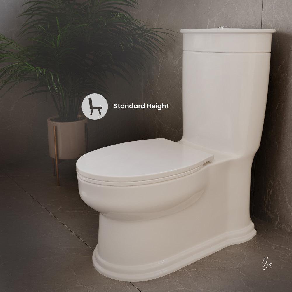 Swiss Madison Santorini One-Piece Elongated Toilet Dual-Flush 1.1/1.6 gpf