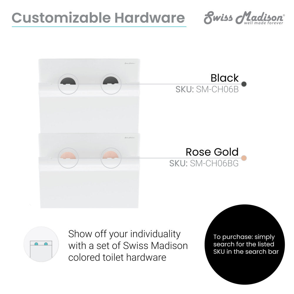 Swiss Madison Carre Wall-Hung Elongated Toilet Bowl