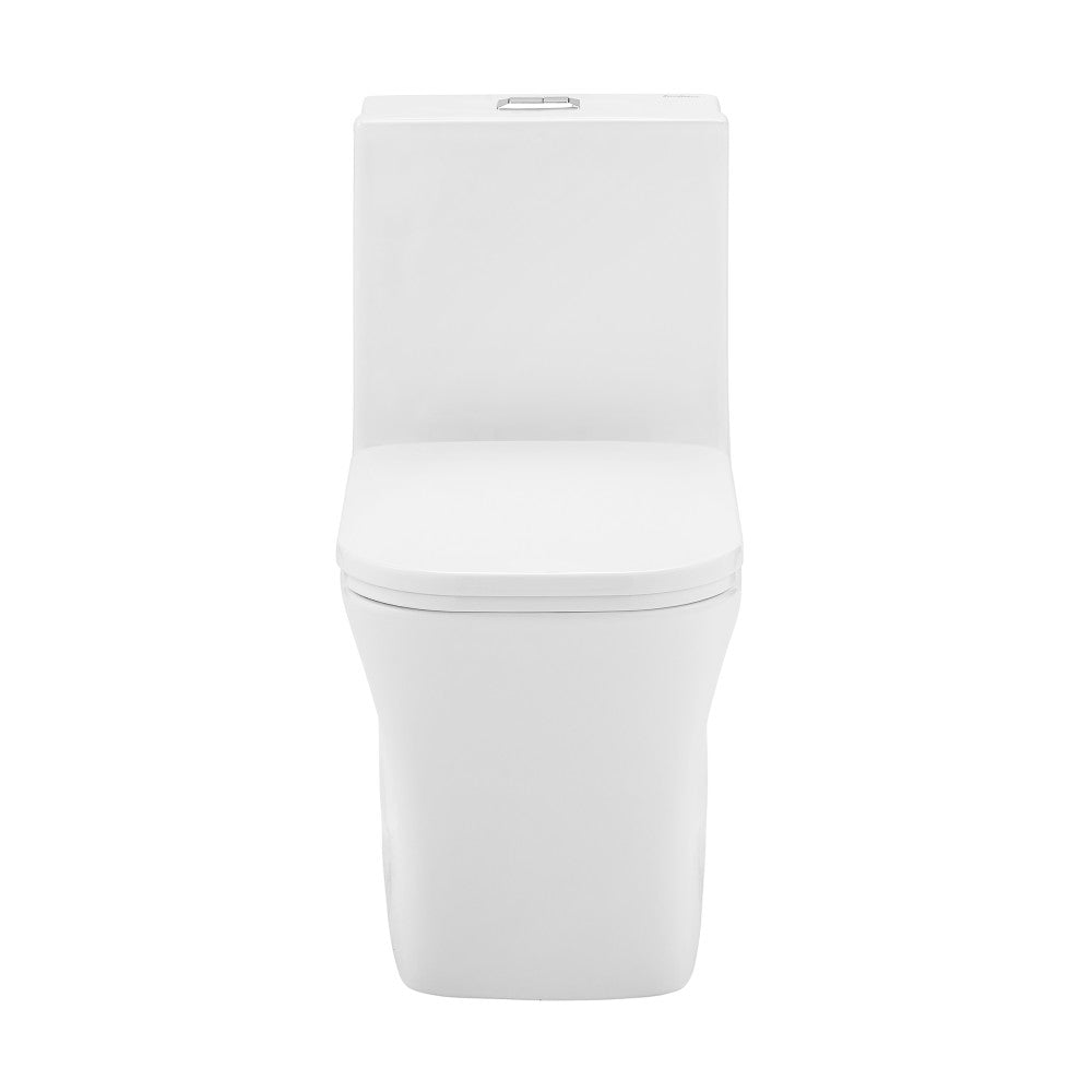Swiss Madison Concorde One Piece Square Toilet Dual Flush 1.1/1.6 gpf with 10" Rough In