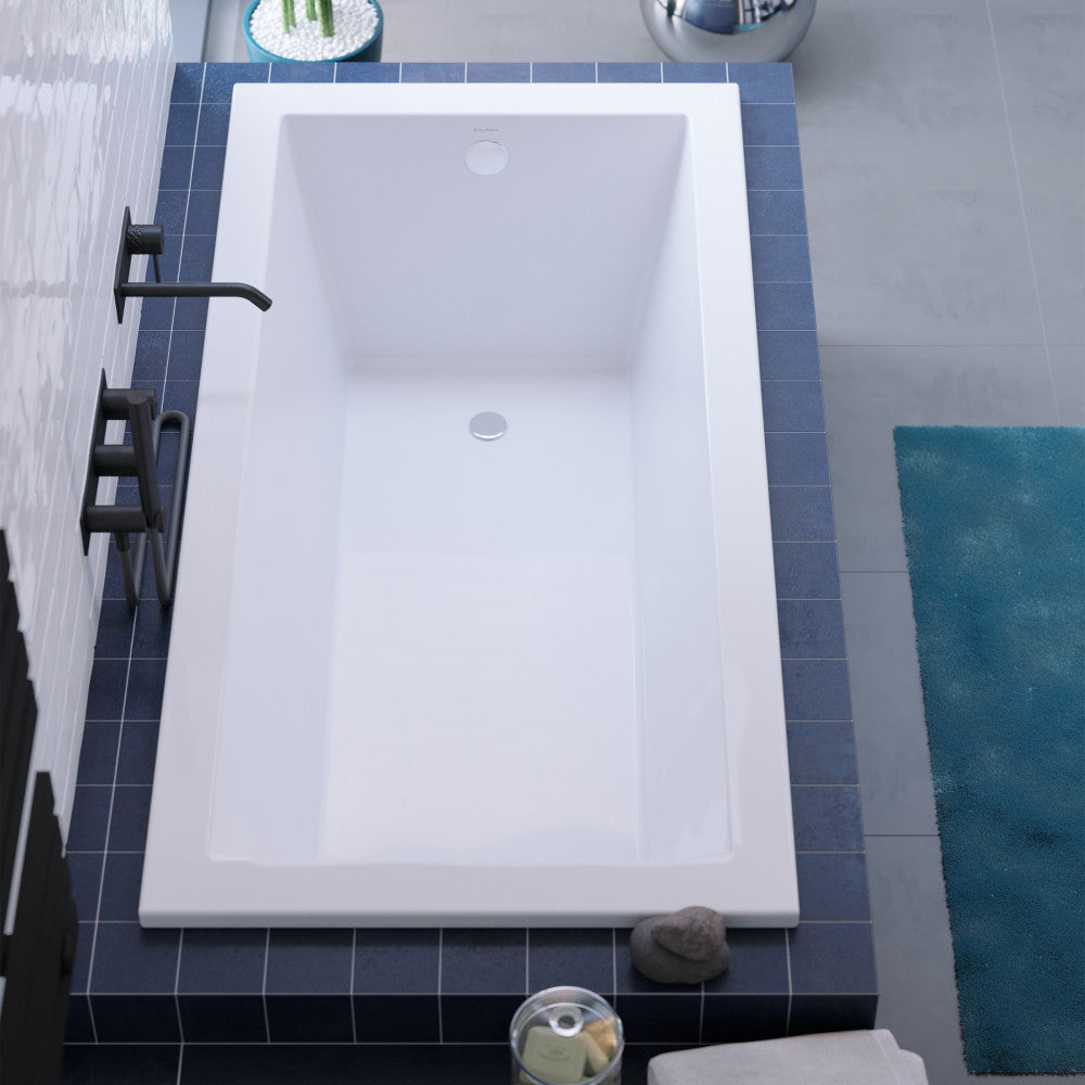 Swiss Madison Voltaire 60" x 36" Reversible Drain Drop-In Bathtub