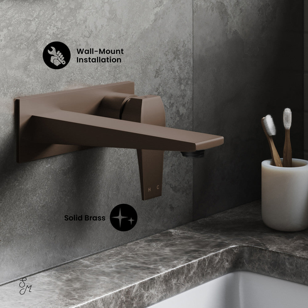 Swiss Madison Voltaire Single-Handle, Wall-Mount, Bathroom Faucet in Oil Rubbed Bronze