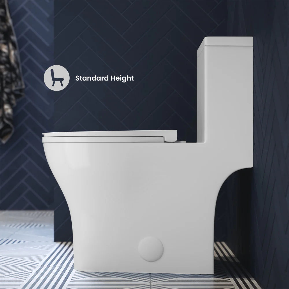 Swiss Madison Sublime III One-Piece Round Toilet Vortex™ Dual-Flush 0.95/1.26 gpf