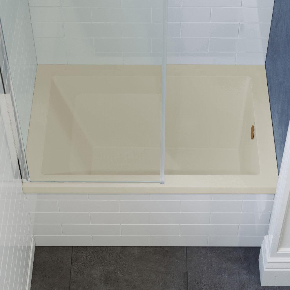 Swiss Madison Voltaire 48" x 32" Right-Hand Drain Alcove Bathtub in Bisque