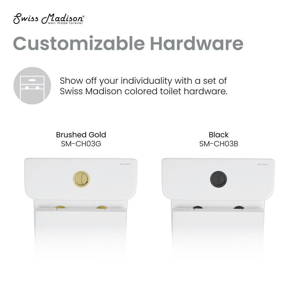 Swiss Madison Carre One-Piece Square Toilet Dual-Flush 1.1/1.6 gpf