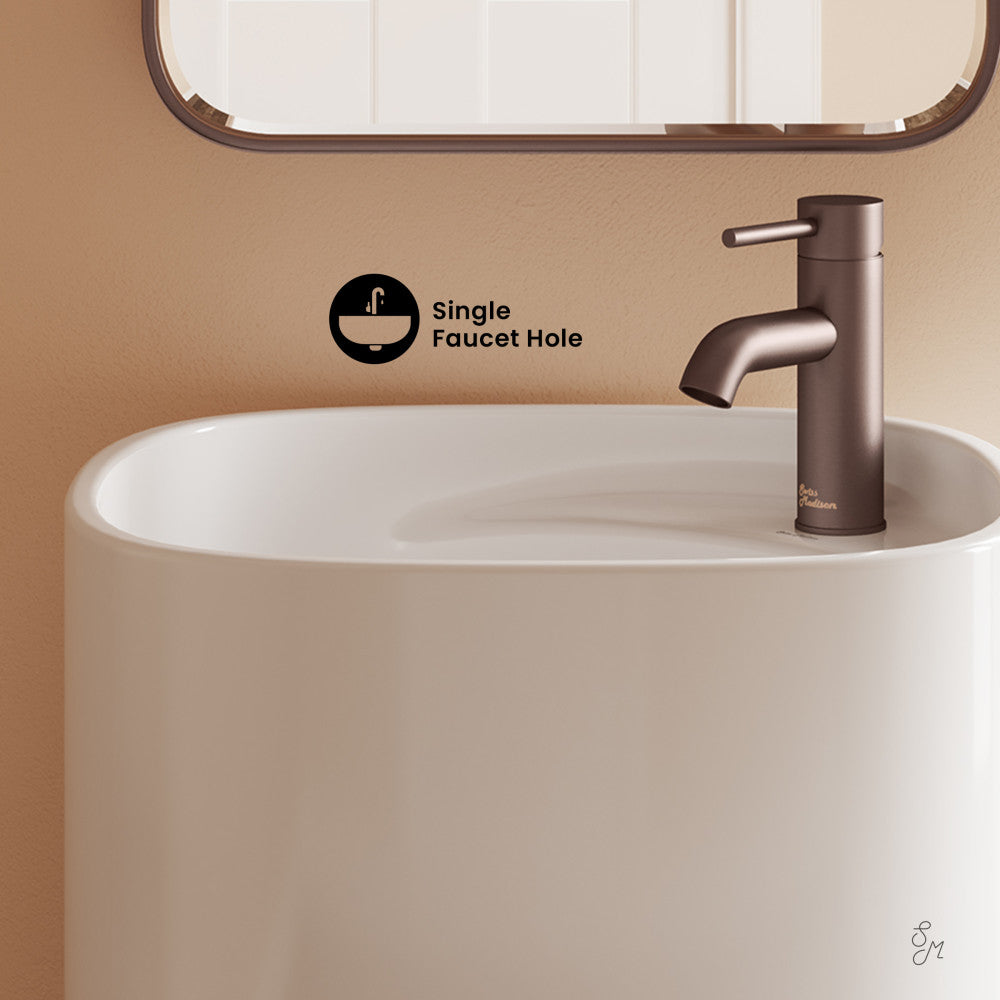 Swiss Madison Ivy One Piece Pedestal Sink