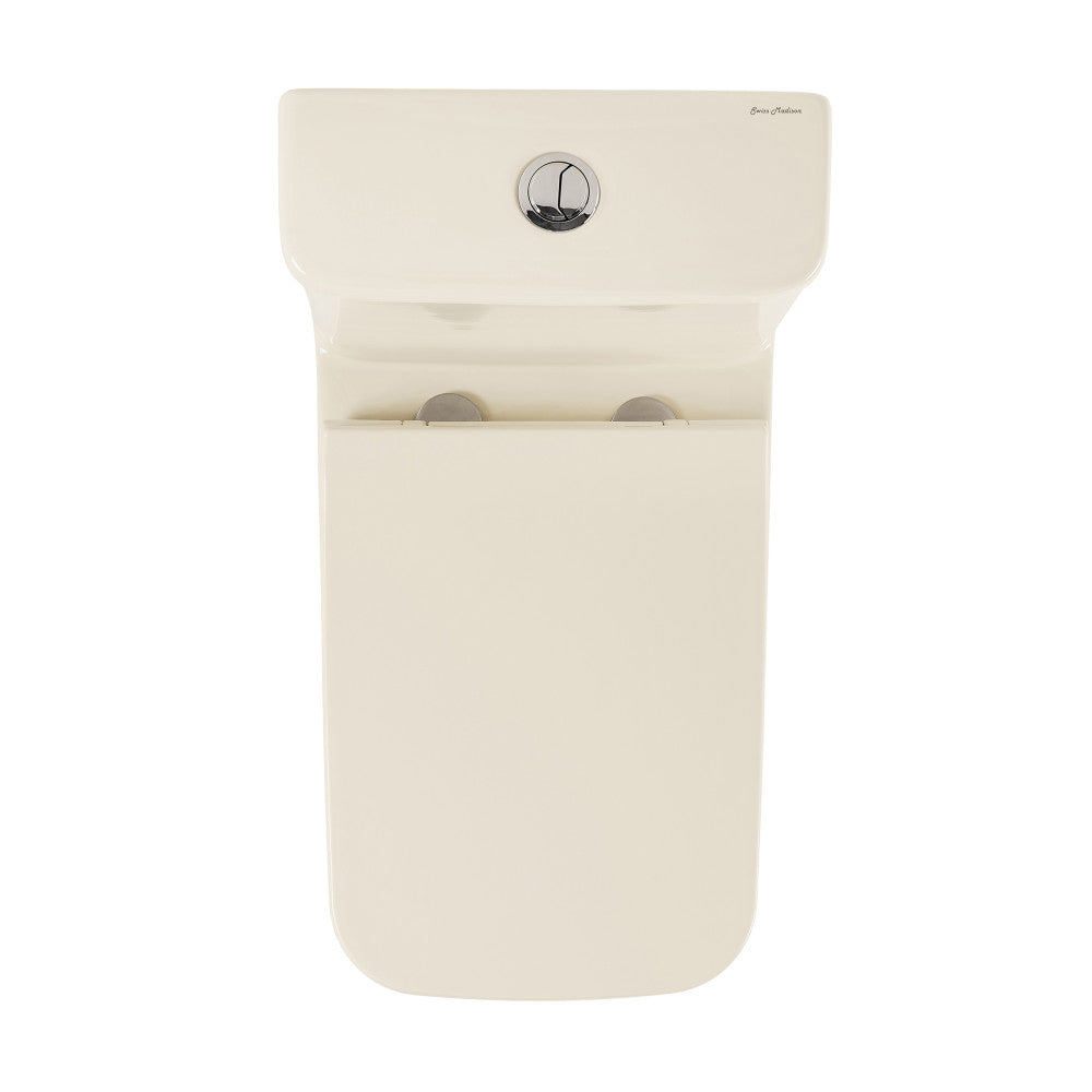 Swiss Madison Carre One Piece Square Toilet Dual Flush 1.1/1.6 gpf in Bisque