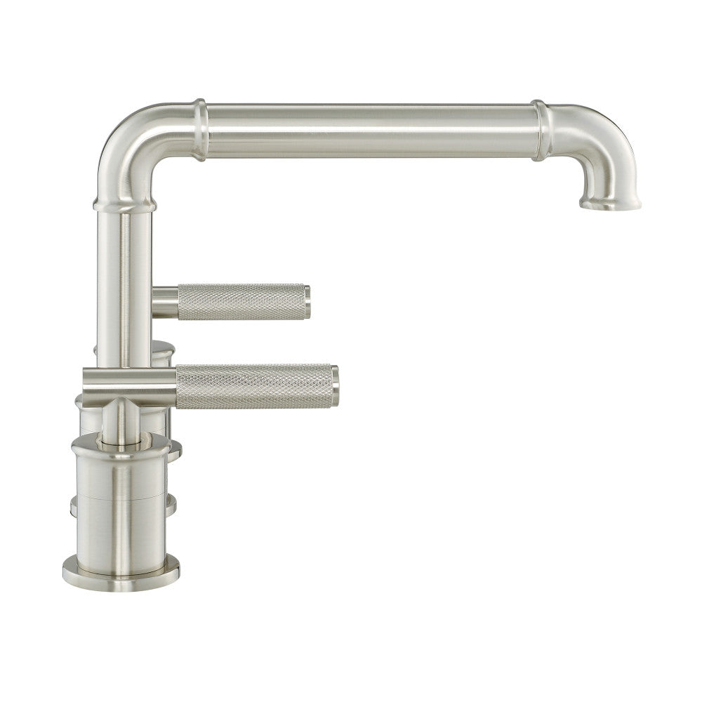 Swiss Madison Avallon 8 in. Widespread, Sleek Handle, Bathroom Faucet in Brushed Nickel