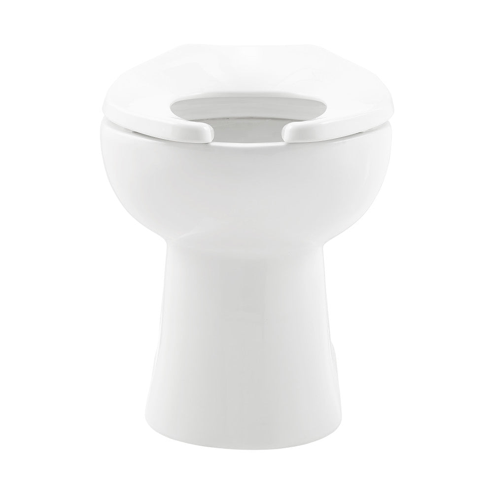 Swiss Madison Sirene Floor-Mounted Commercial Elongated Top Flush Spud Flushometer Toilet Bowl