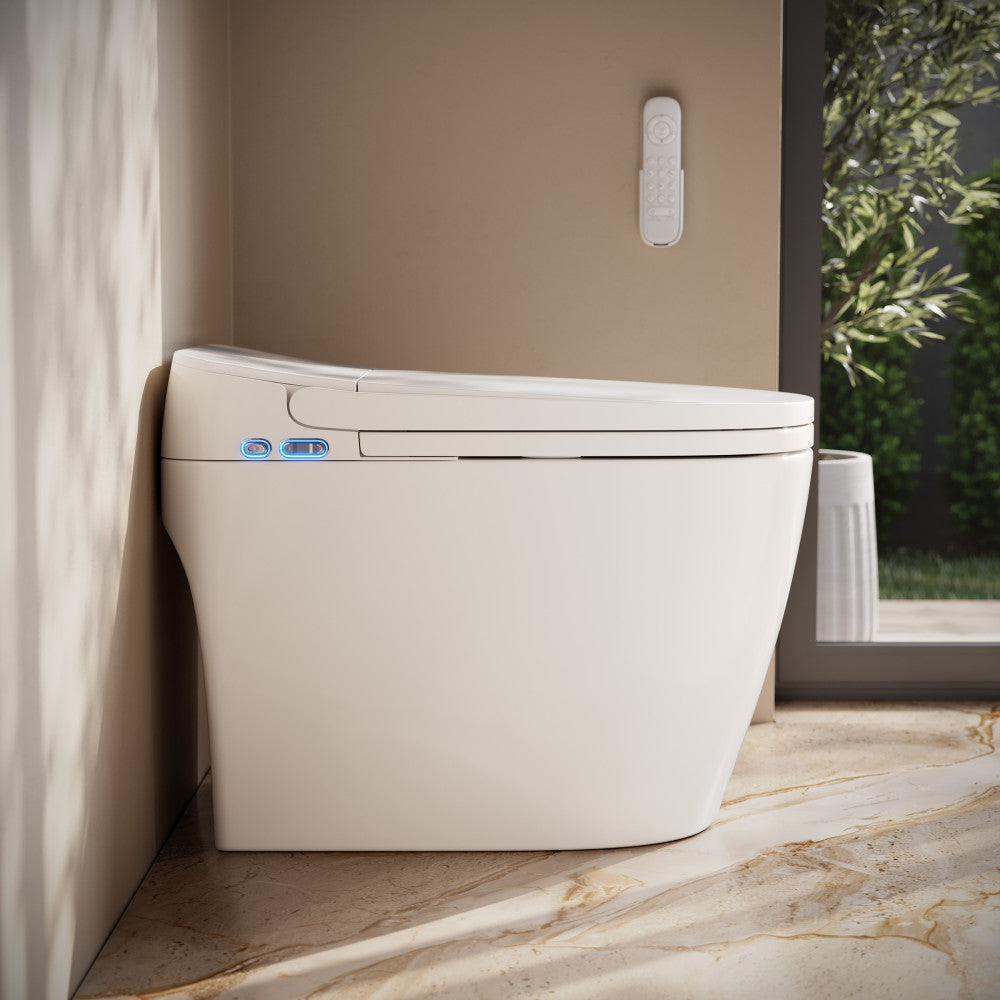 Swiss Madison Avancer One Piece Smart Toilet 1.28 GPF in Glossy White with Heated Bidet, Air Drying, Night Light, Foot Sensor