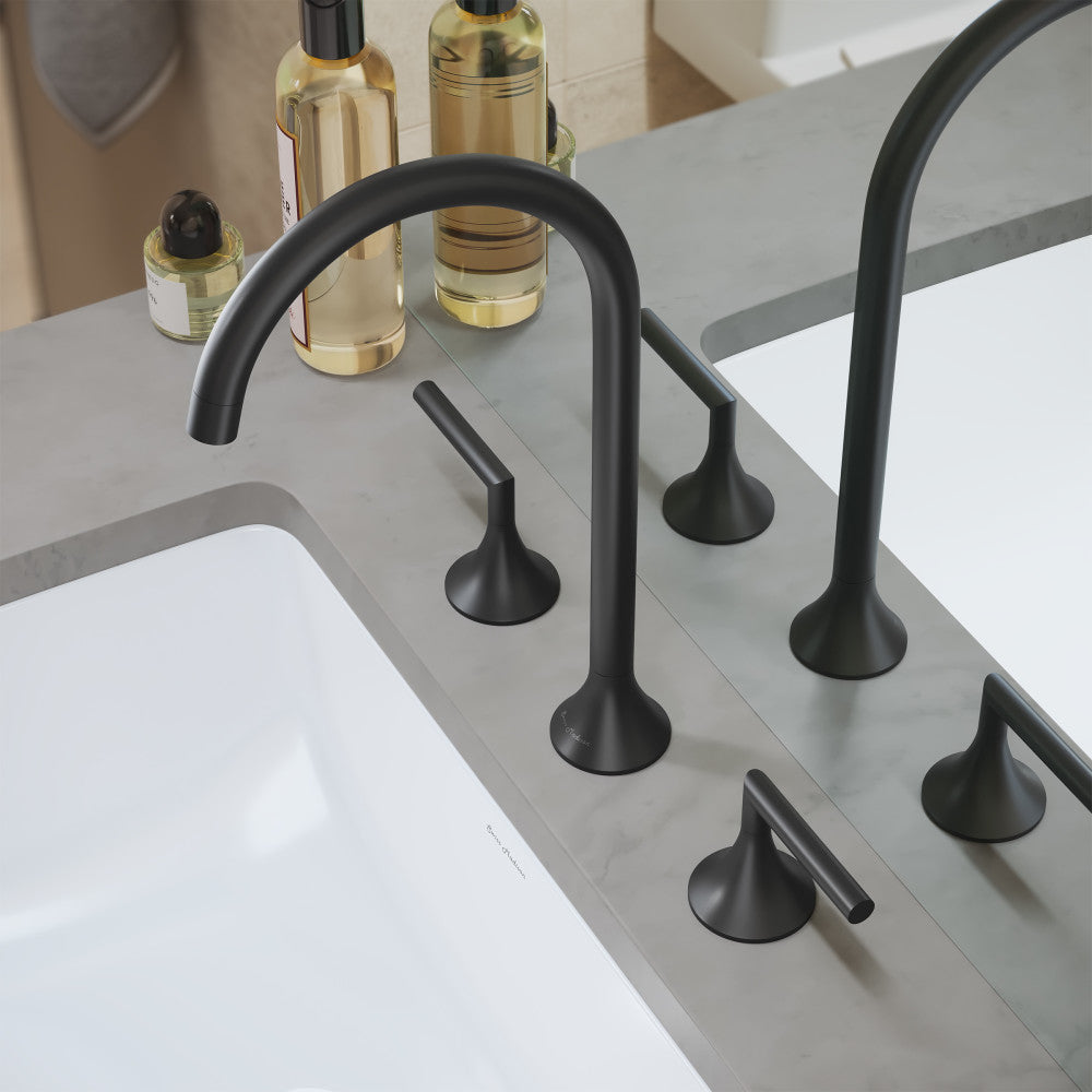 Swiss Madison Daxton 8 in. Widespread Bathroom Faucet in Matte Black