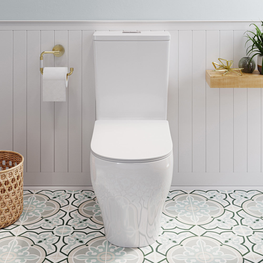 Swiss Madison Lune Two-Piece Elongated Toilet Dual-Flush 1.1/1.6 gpf