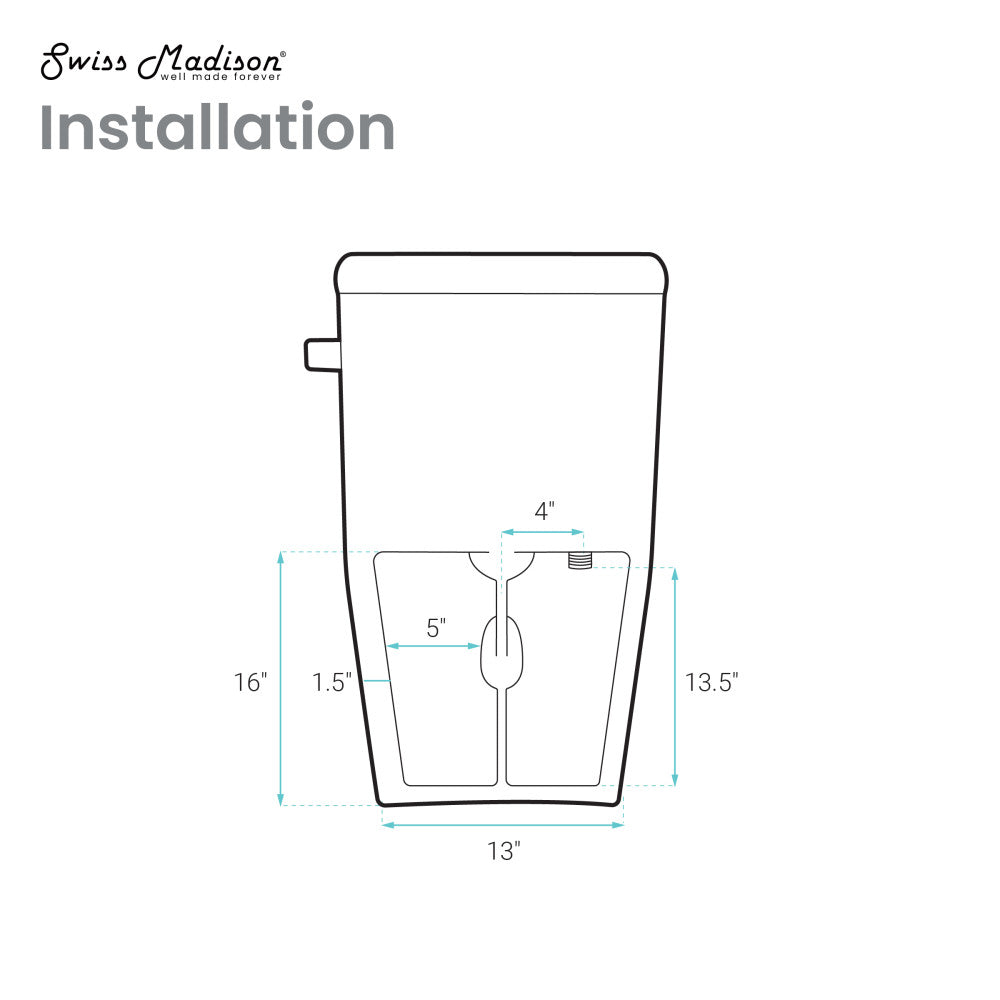 Swiss Madison Avancer One Piece Smart Toilet 1.28 GPF in Glossy White with Heated Bidet, Air Drying, Night Light, Foot Sensor