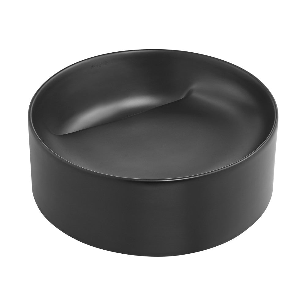 Swiss Madison Beau 16.5" Round Vessel Bathroom Sink in Matte Black