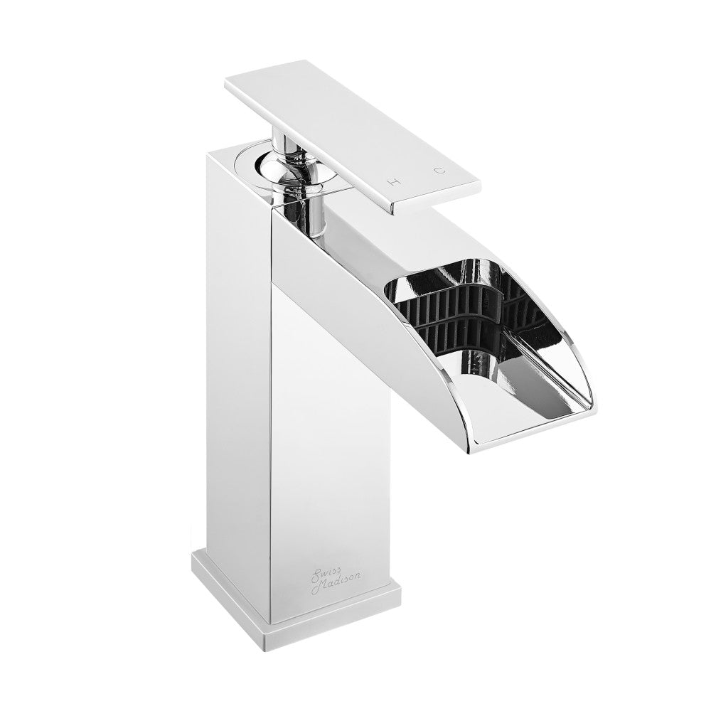 Swiss Madison Concorde Single Hole, Single-Handle, Waterfall Bathroom Faucet in Chrome
