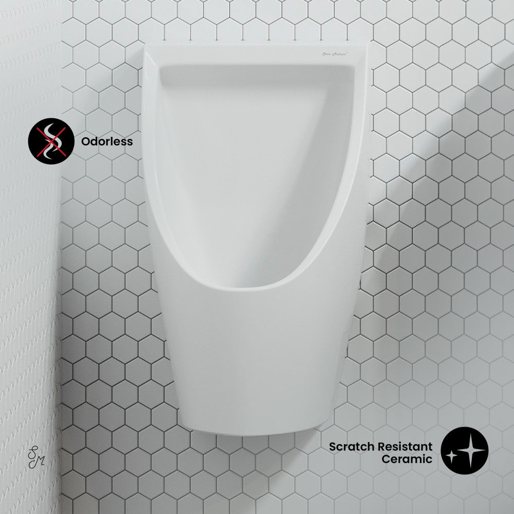 Swiss Madison Voltaire Waterless Urinal in White