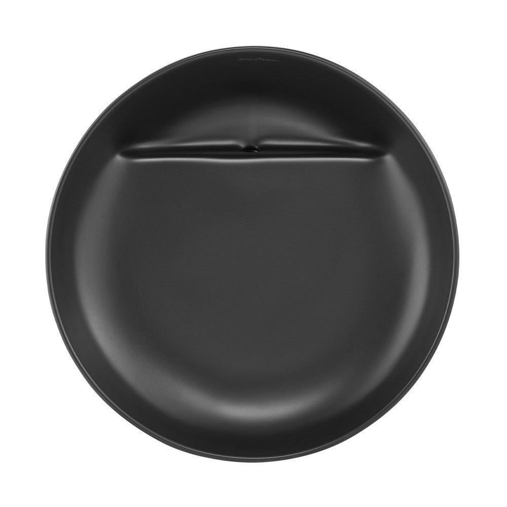 Swiss Madison Beau 16.5" Round Vessel Bathroom Sink in Matte Black