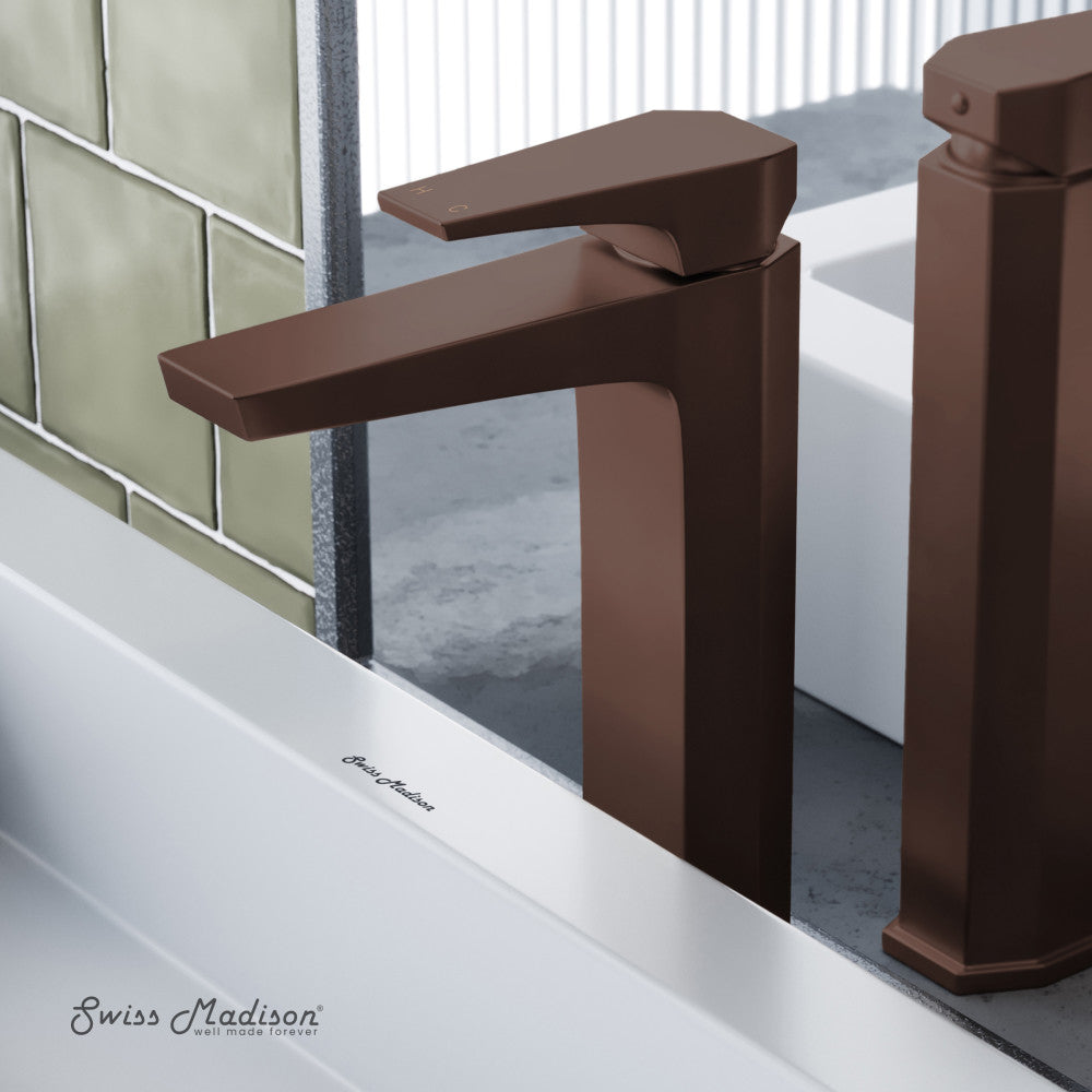 Swiss Madison Voltaire Single Hole, Single-Handle, High Arc Bathroom Faucet in Oil Rubbed Bronze