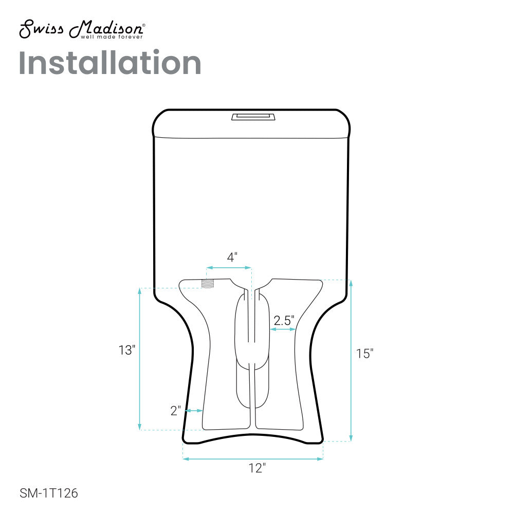 Swiss Madison Daxton One-Piece Elongated Dual-Flush Toilet 1.1/1.6 gpf