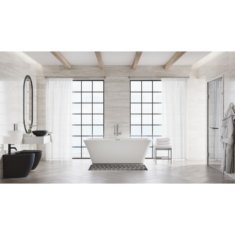 Swiss Madison St. Tropez Wall-Hung Toilet Bowl Only in Matte Black
