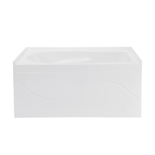Swiss Madison Ivy 54'' x 30" Bathtub with Apron Right Hand Drain in White