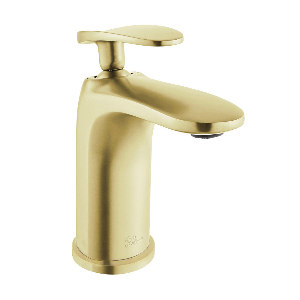 Swiss Madison Sublime Single Hole, Single-Handle, Bathroom Faucet in Brushed Gold