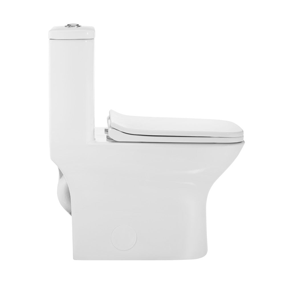 Swiss Madison Carre One-Piece Square Toilet Dual-Flush 1.1/1.6 gpf