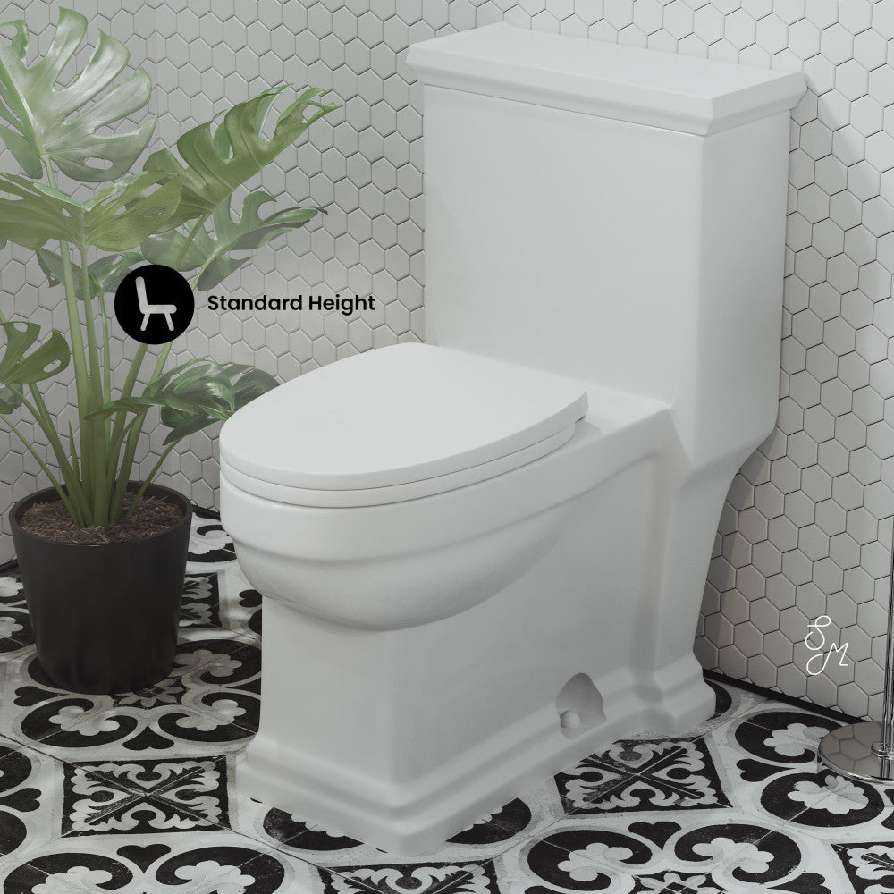 Swiss Madison Voltaire One-Piece Elongated Toilet Side Flush 1.28 gpf