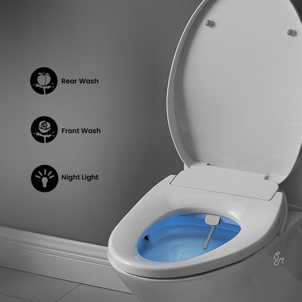 Swiss Madison St. Tropez One-Piece Elongated Toilet Vortex Dual-Flush 1.1/1.6 gpf with Smart Seat Bidet Option 1