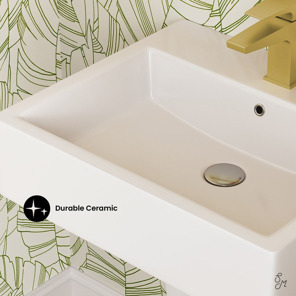 Swiss Madison Concorde 21" Two-Piece Wall-Mount Bathroom Sink