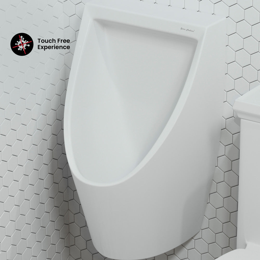 Swiss Madison Voltaire Waterless Urinal in White