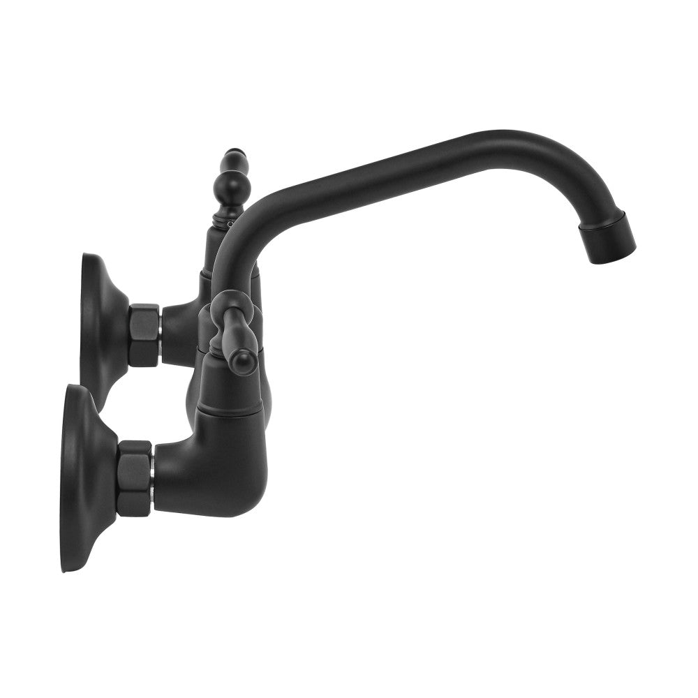 Swiss Madison Loire Wall-Mounted Faucet in Matte Black