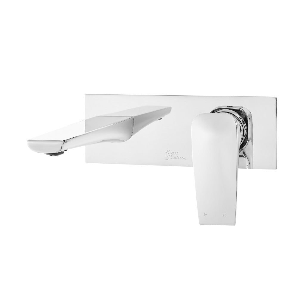 Swiss Madison Monaco Single-Handle, Wall-Mount, Bathroom Faucet in Chrome