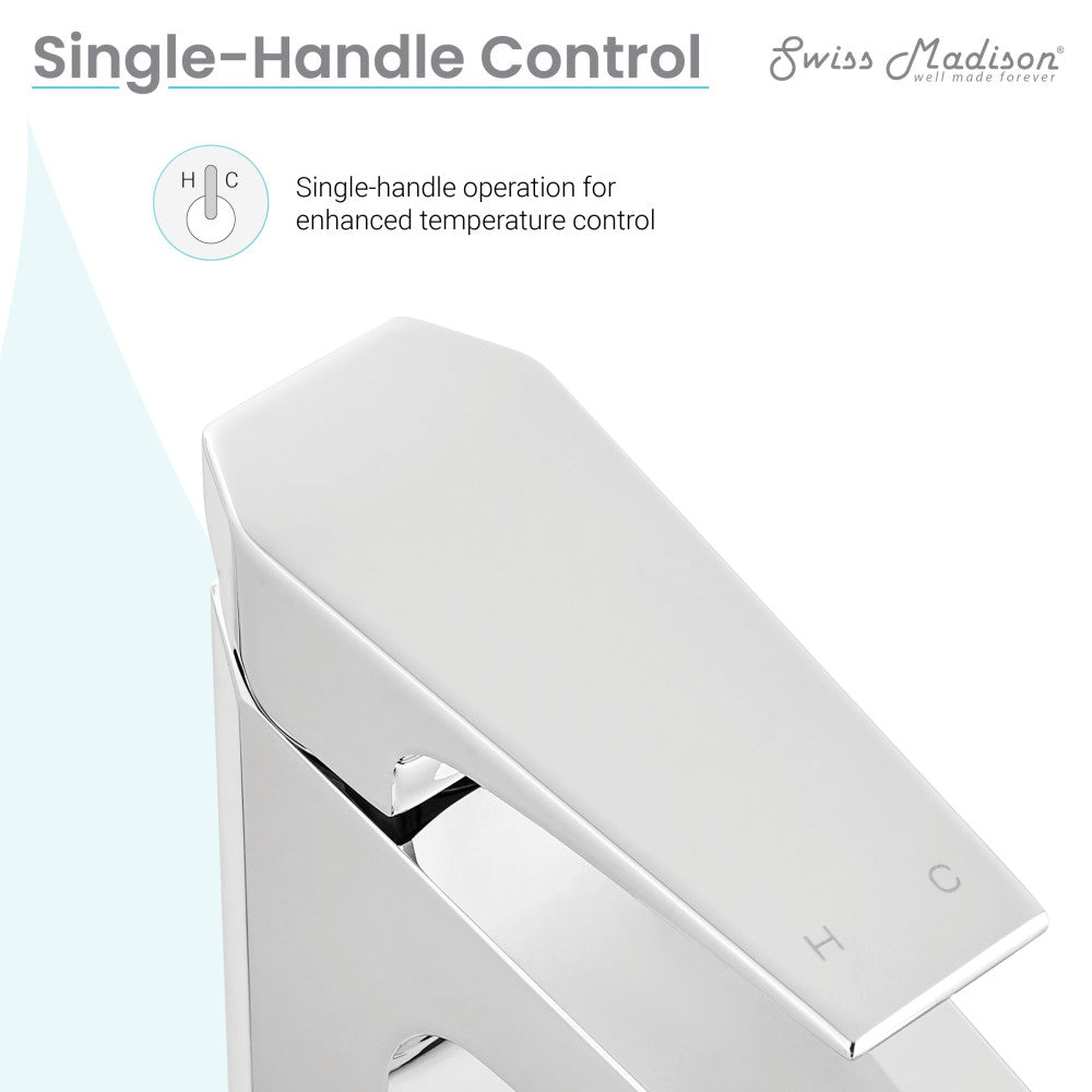 Swiss Madison Voltaire Single Hole, Single-Handle, Bathroom Faucet in Chrome
