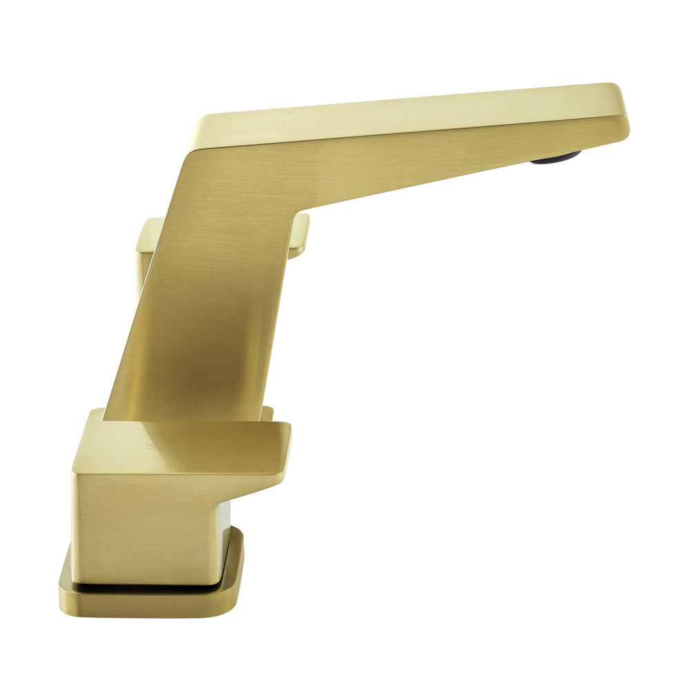 Swiss Madison Carre 8 in. Widespread, 2-Handle, Bathroom Faucet in Brushed Gold