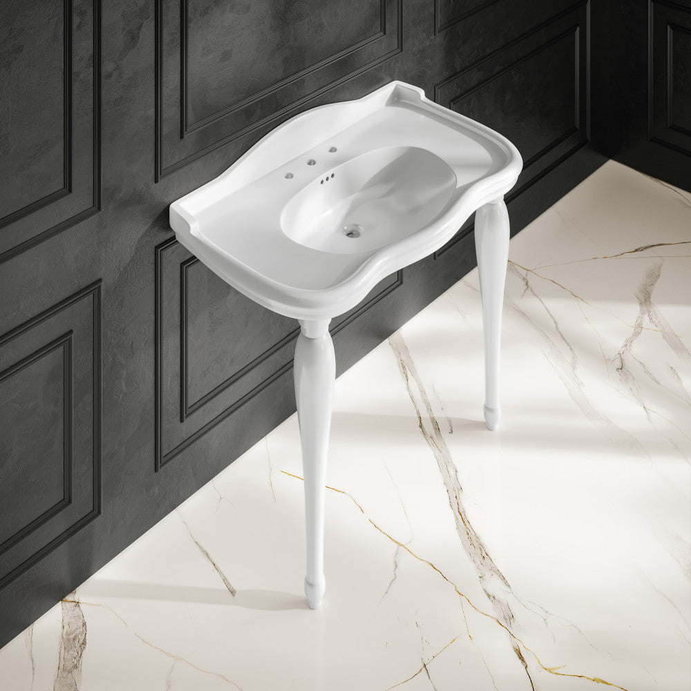 Swiss Madison Santorini 40" Rectangle 3-Hole Widespread Console Sink
