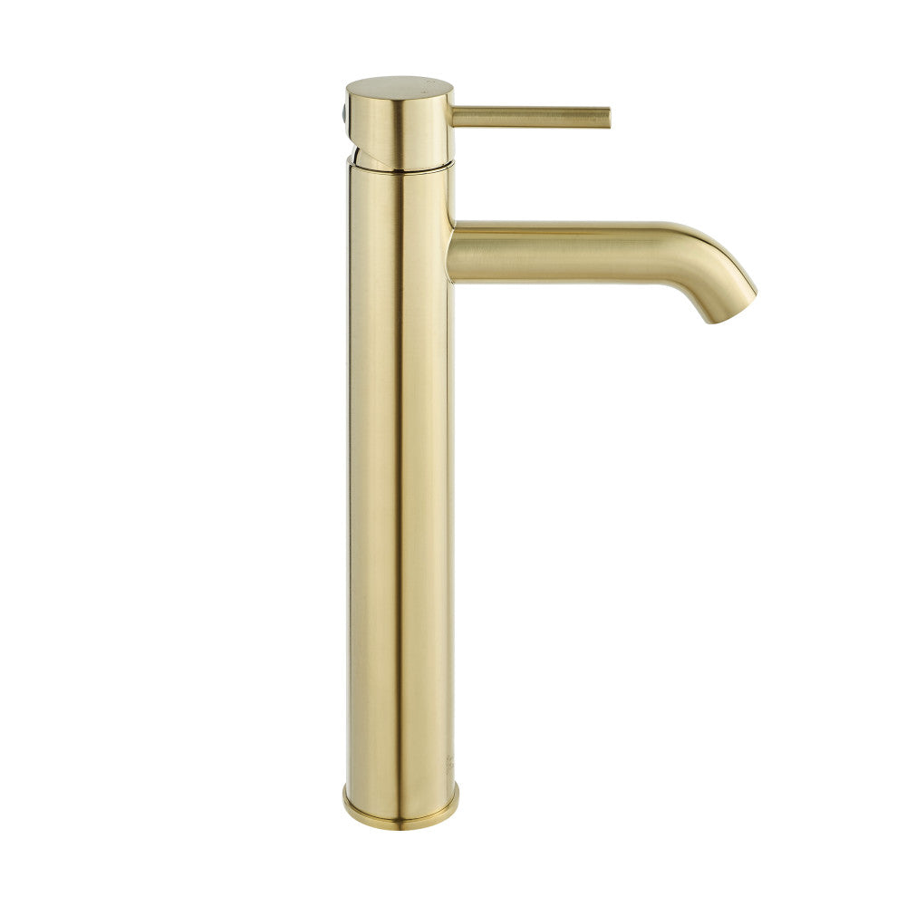 Swiss Madison Ivy Single Hole, Single-Handle, High Arc Bathroom Faucet in Brushed Gold
