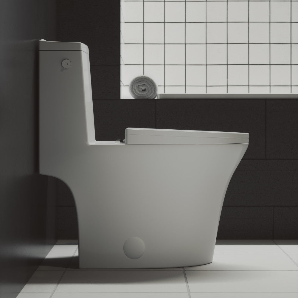 Swiss Madison Hugo One-Piece Elongated Toilet Dual-Flush 1.1/1.6 gpf, Touchless