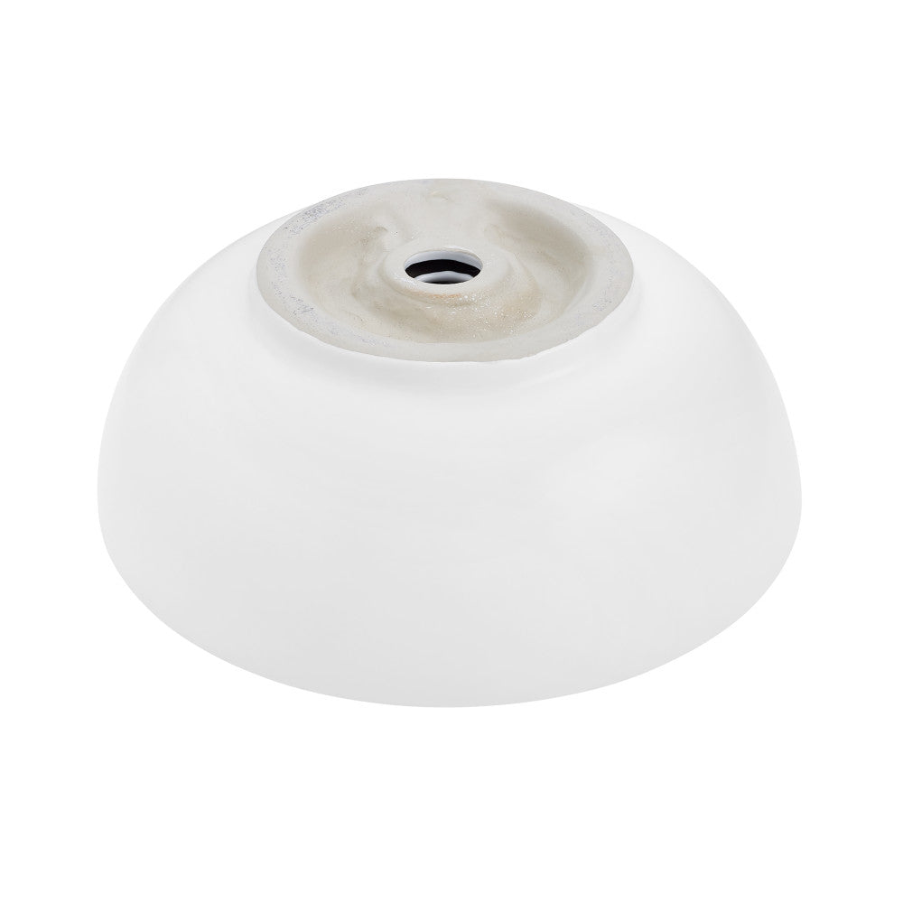 Swiss Madison Sublime 17” Round Vessel Sink in Matte White