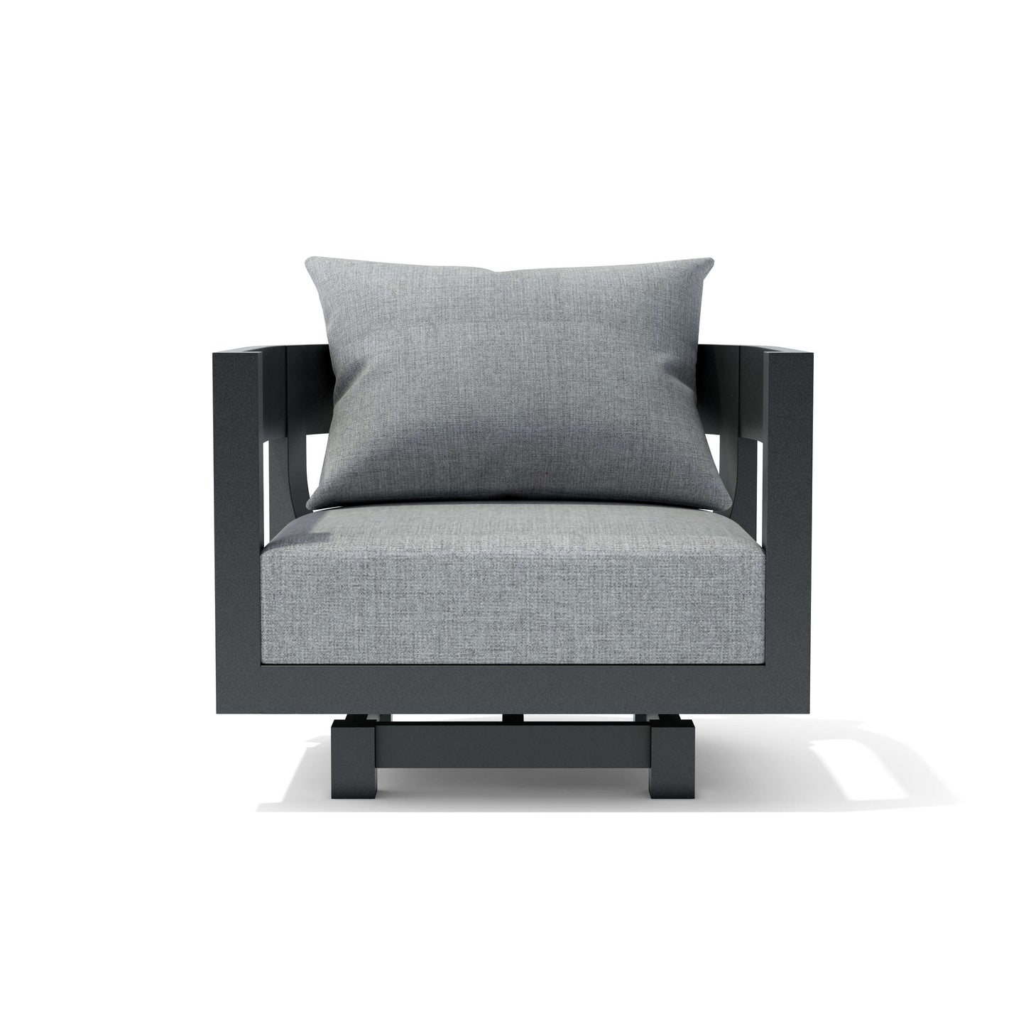 Anderson Teak Coronado Aluminum Swivel Armchair