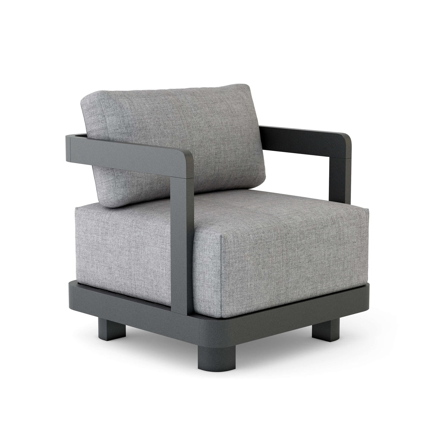 Anderson Teak Granada Deep Seating Aluminum Armchair