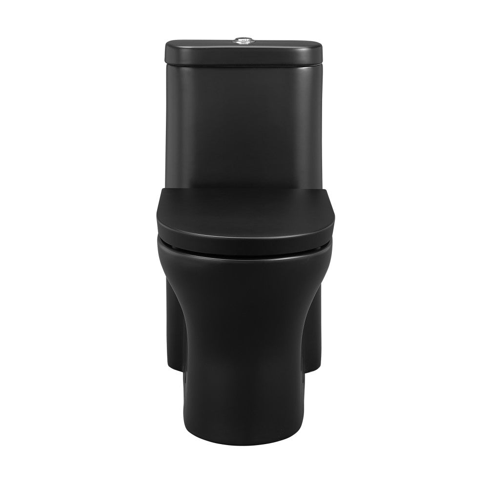 Swiss Madison Monaco One-Piece Elongated Toilet Dual-Flush, Matte Black 1.1/1.6 gpf