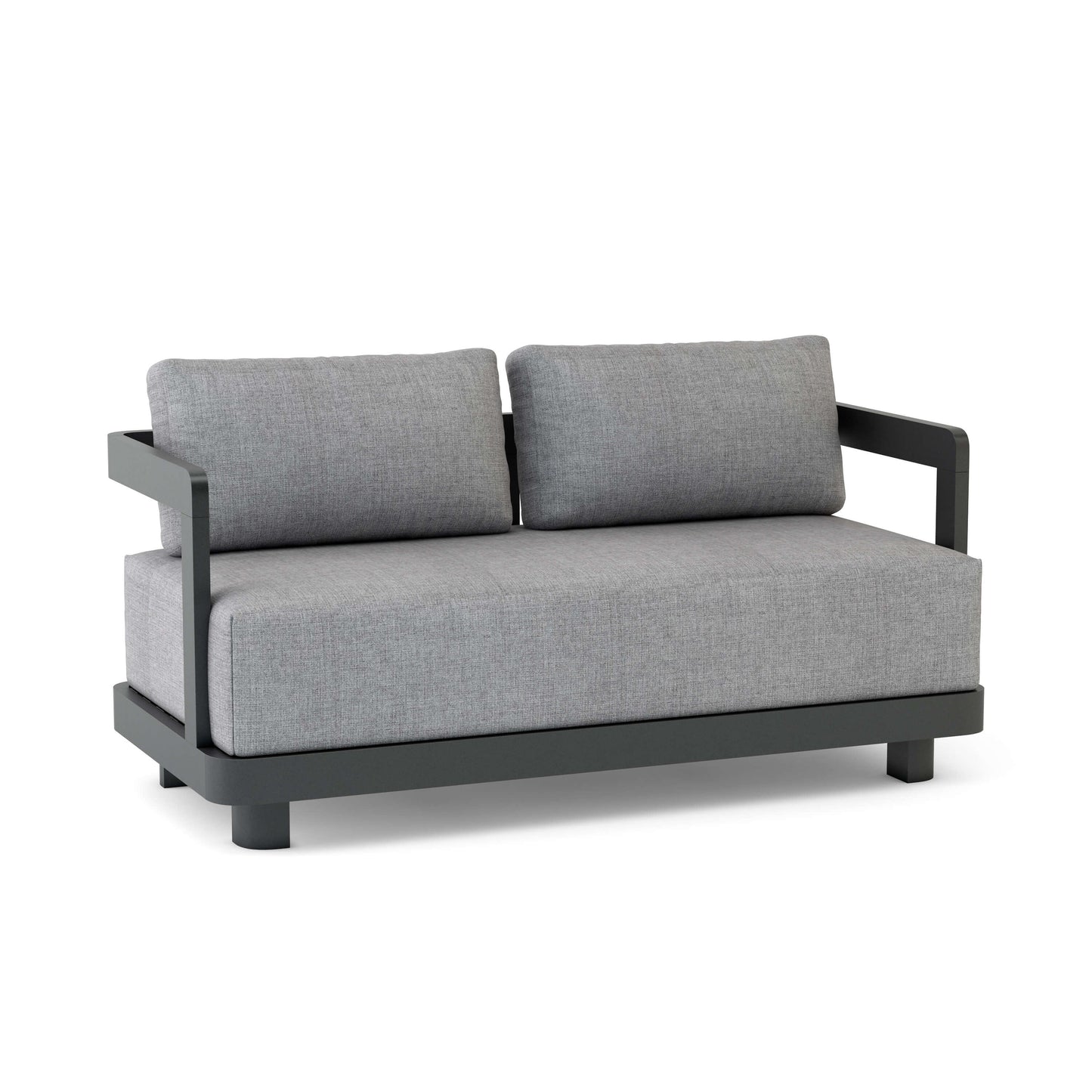 Anderson Teak Granada Deep Seating Aluminum Loveseat