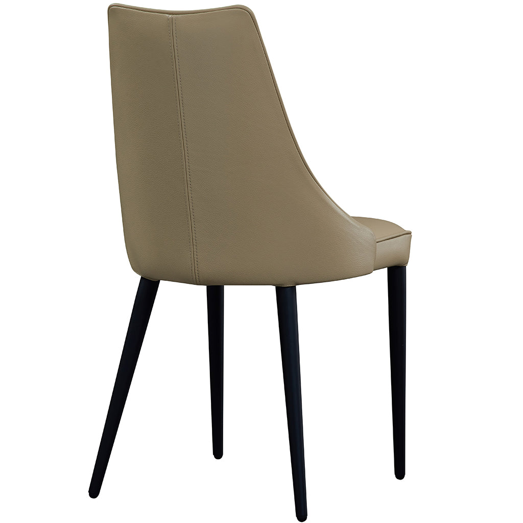Milano | Genuine Leather Dining Chairs With Metal Legs, 18991-T