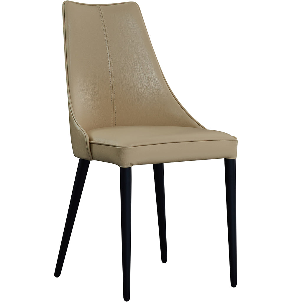 Milano | Genuine Leather Dining Chairs With Metal Legs, 18991-T